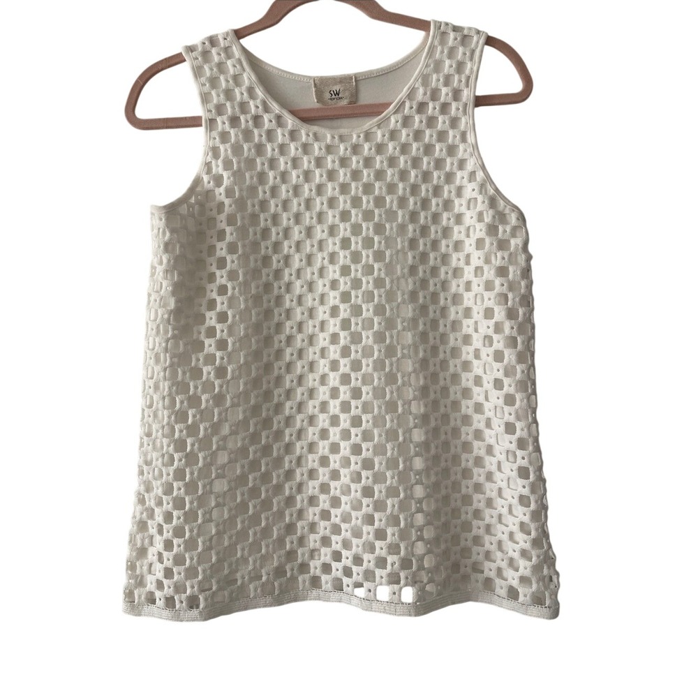 SW New York Crochet Tank‎ Top Large